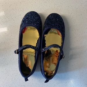 J. Crew Crew Cuts Girls’ Glitter Mary Jane Ballet Flats - size 3